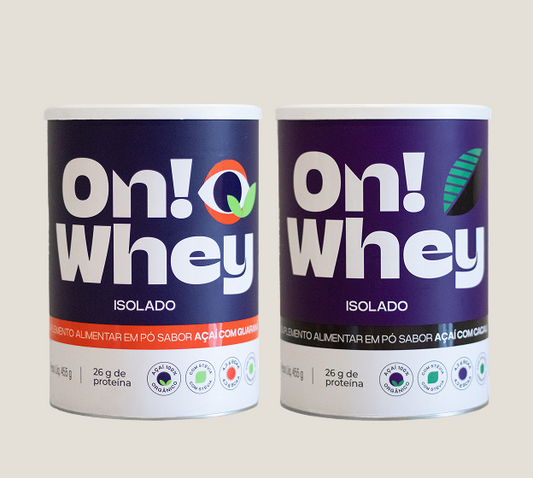 Combo ON todo dia + Coqueteleira  - Whey Isolado Cacau e Guaraná
