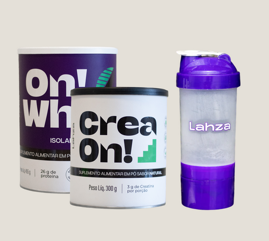 Combo CreaON! + On!Whey Isolado Açaí com Cacau + Coqueteleira
