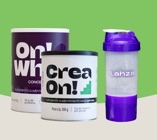 Combo CreaON! + On!Whey Concentrado + Coqueteleira