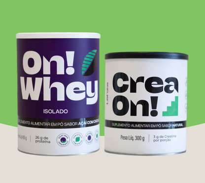 Combo CreaON! + On!Whey Isolado Açaí com Cacau