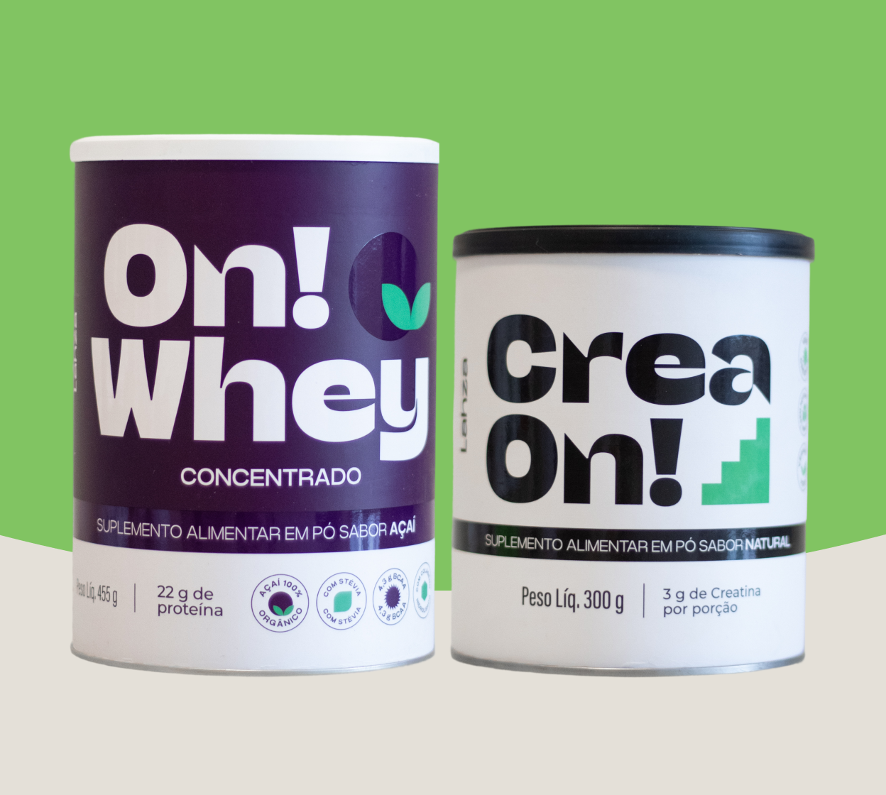 Combo CreaON! + On!Whey Concentrado