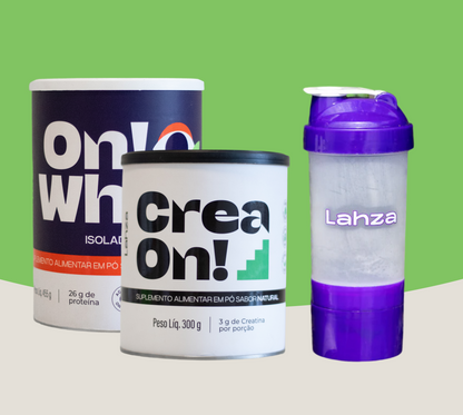 Combo CreaON! + On!Whey Isolado Açai com Guaraná + Coqueteleira